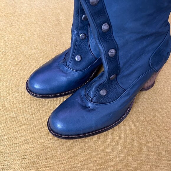 John Fluevog Mezzo Dallas Tall Boots with Studded Detail 7.5 - Picture 10 of 16